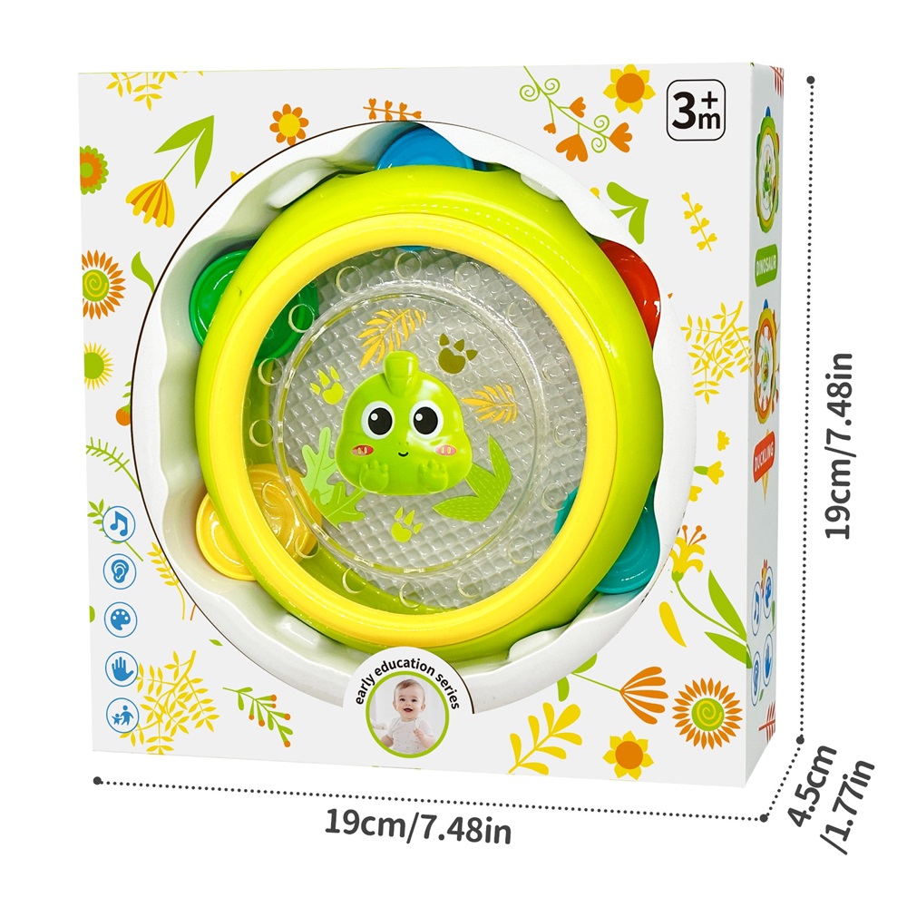 TK14713恐龙手拍鼓开窗盒