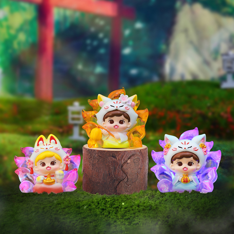 萌粒/模具/财神/小猫摆件/树脂香炉产品图