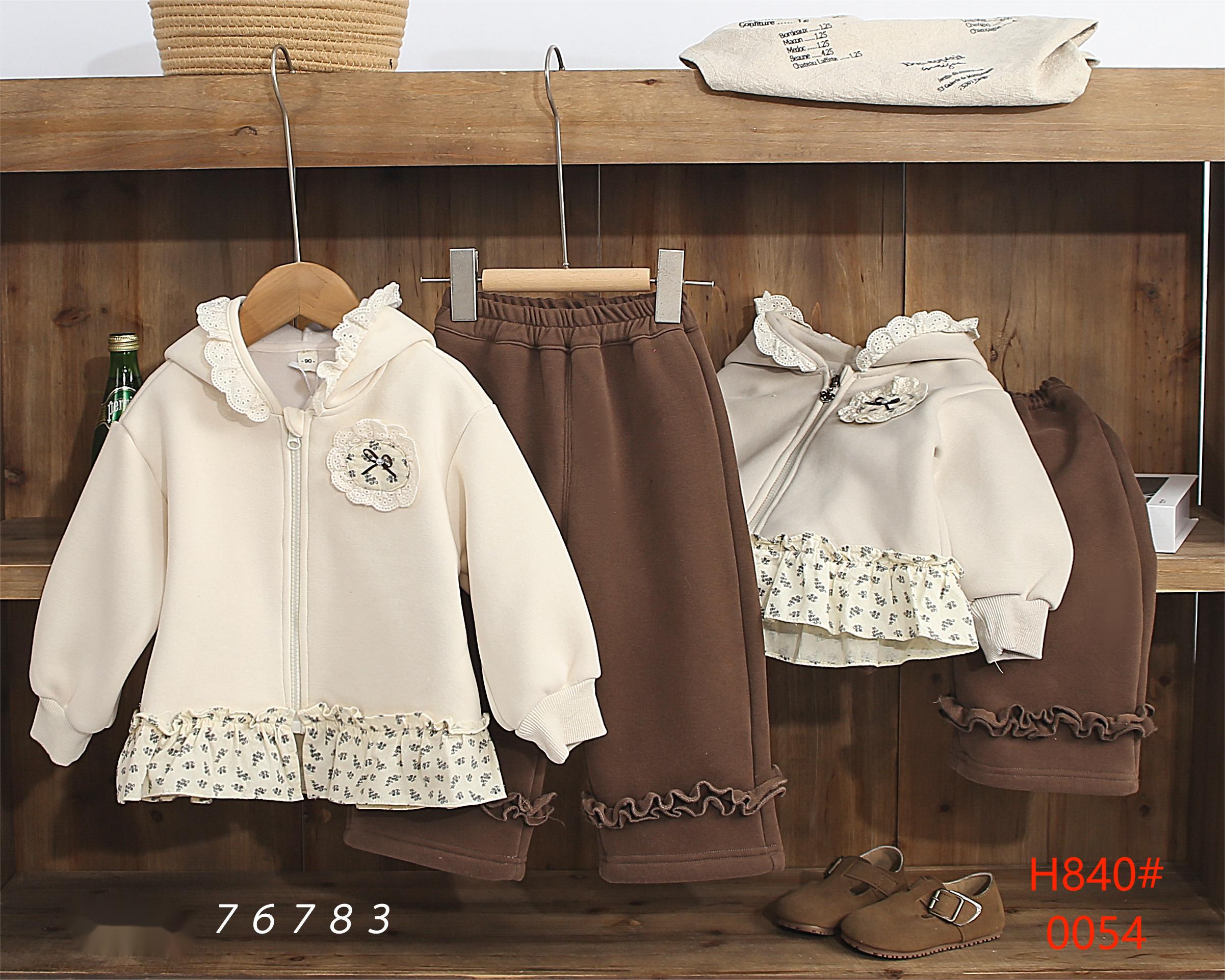Korean Girls' Coat 2025 New Style Children's spring and Autumn Pastoral cute and versatile hoodie 0 Specification image