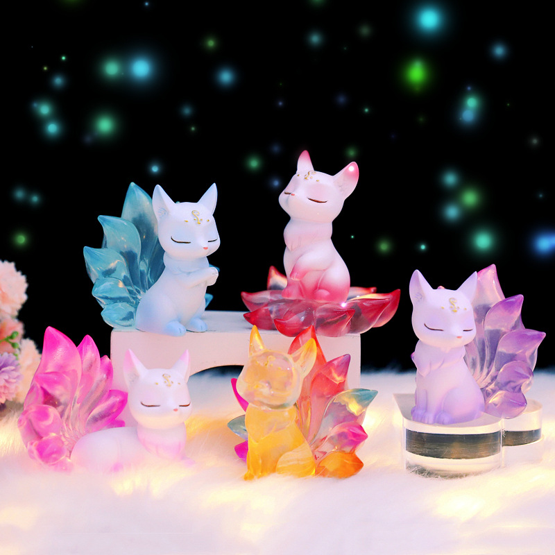 萌粒/模具/财神/小猫摆件/树脂香炉产品图