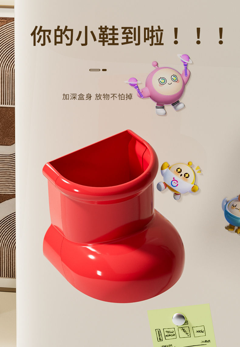 G42-A66 Magnetic boot pen holder Cartoon cute Astro Boy fridge magnet storage Box, accessory storage box detail image 11