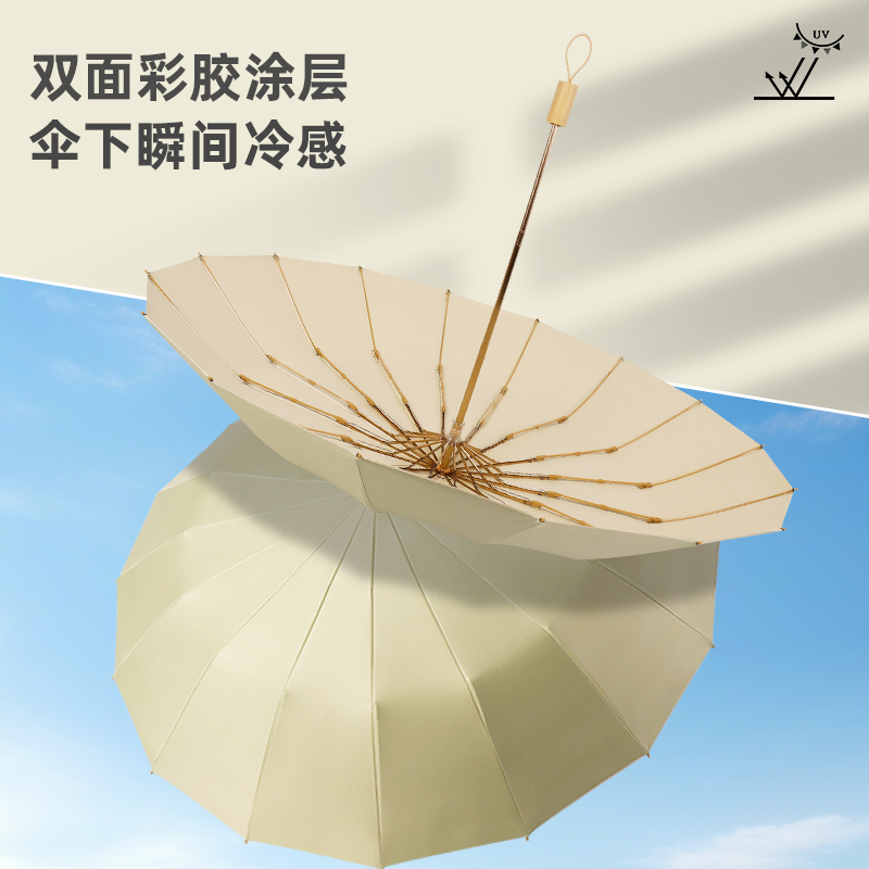 Xingbao Umbrella Three-Fold Hand-Opened Plain Double-Sided Color Glue Umbrella Application Scenario