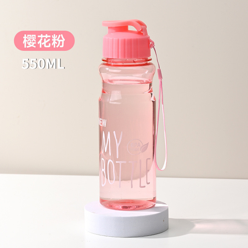 H164-M-001 plastic cup, transparent portable pet water cup, juice and beverage cup detail image 5