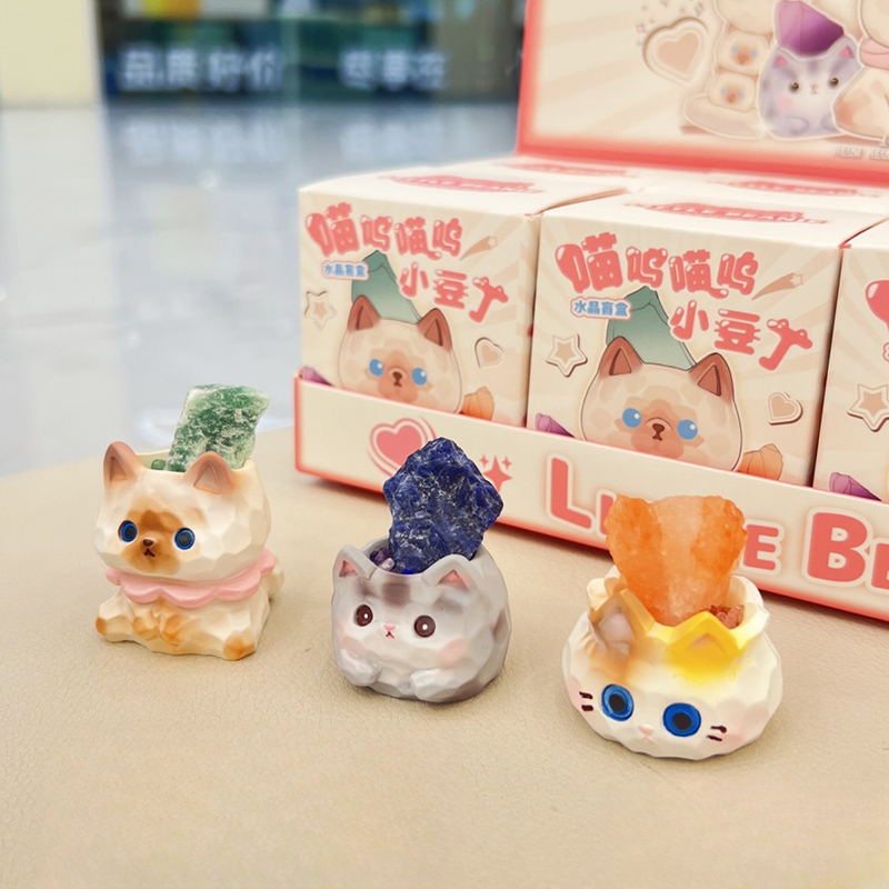 萌粒/模具/财神/小猫摆件/树脂香炉产品图