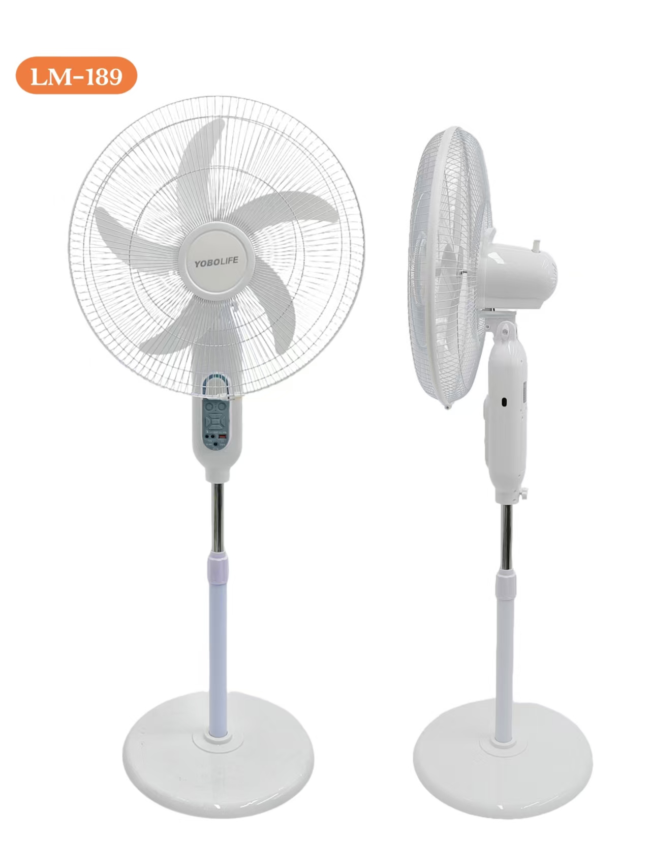 热销18英寸太阳能充电风扇，3档风-定时器-遥控器，可外接灯泡，4-10小时使用时长细节图