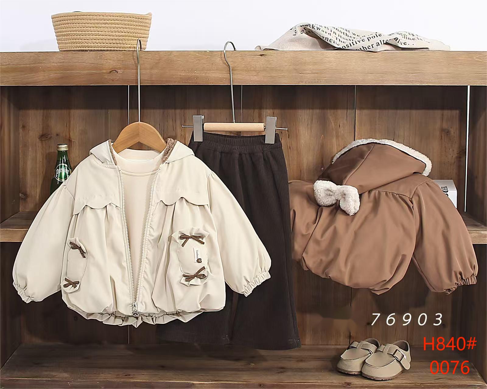 Spring girls' coat, stylish baby cap, windbreaker, Korean-style fashionable children's down jacket Specification image