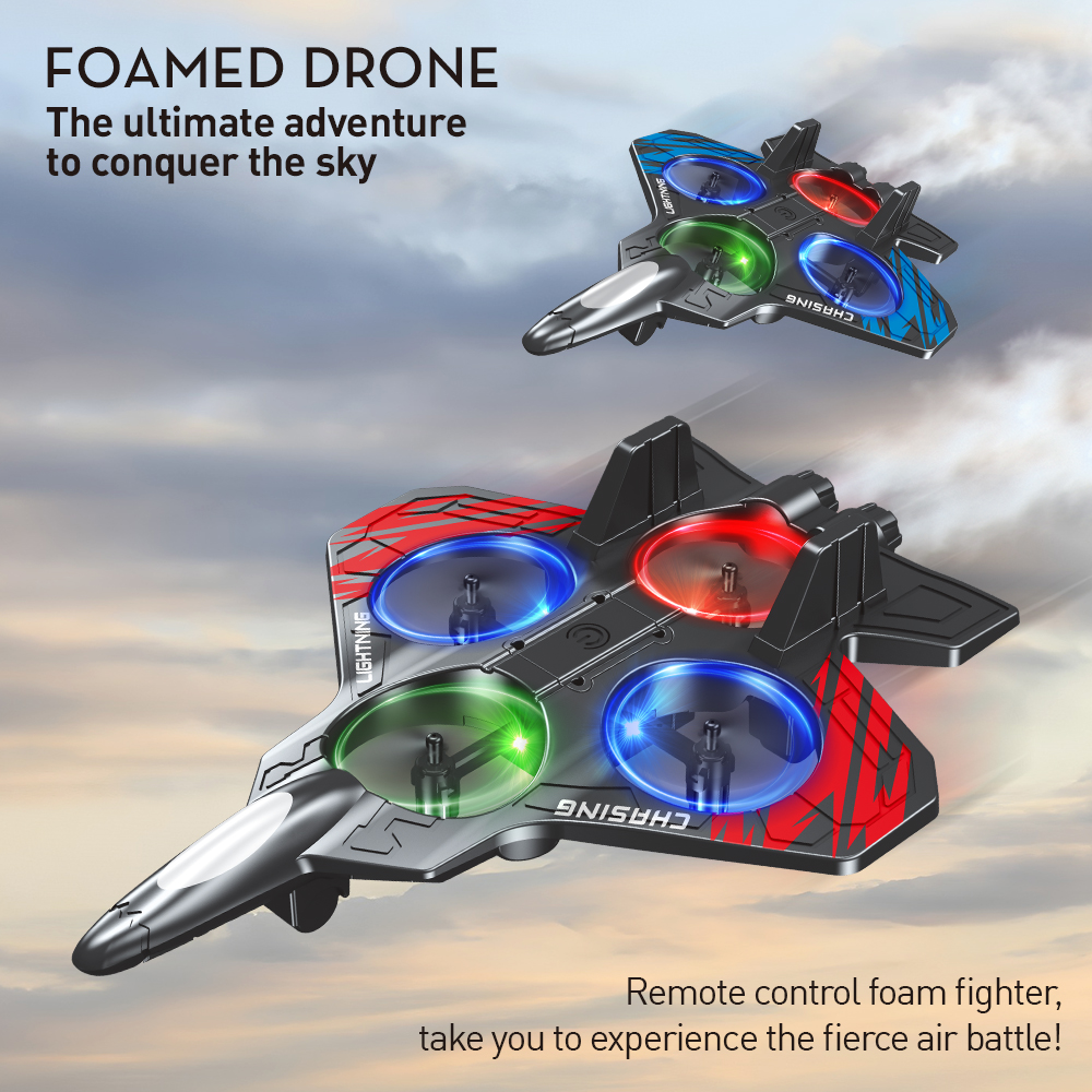 Cross-border remote-controlled aircraft, high-altitude shockproof foam gravity glider, special effects, dazzling lights, four-axis unmanned aerial vehicle Application Scenario