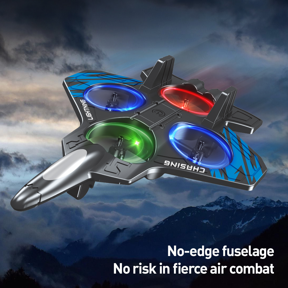 Cross-border remote-controlled aircraft, high-altitude shockproof foam gravity glider, special effects, dazzling lights, four-axis unmanned aerial vehicle details Picture