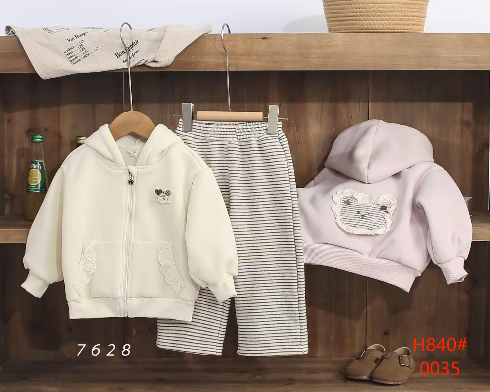Korean Girls' Coat 2025 New Style Children's Spring and Autumn Pastoral Cute and Versatile hoodie 2