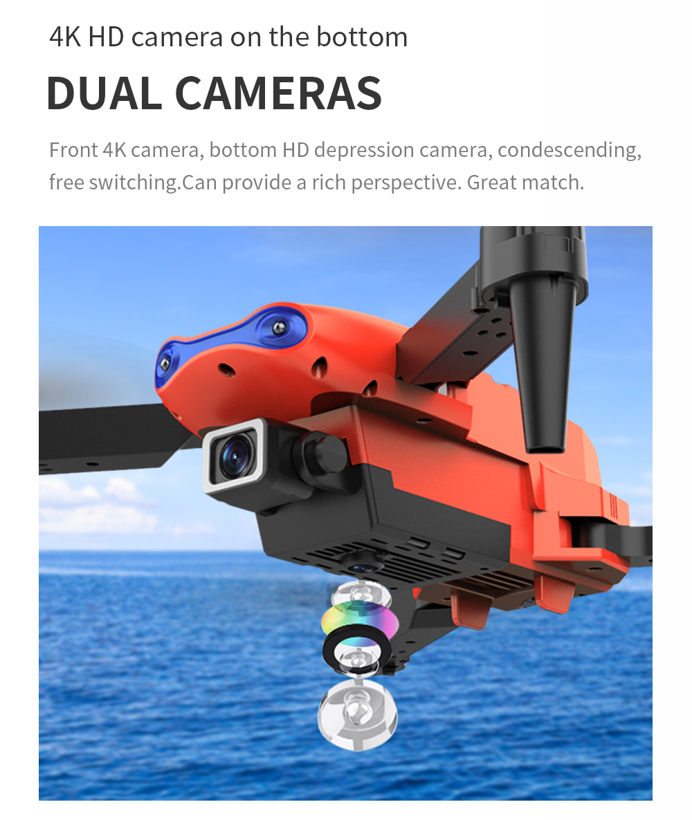 跨境新款无人机GPS定位返航带屏高级航拍四轴飞行器8k长续航