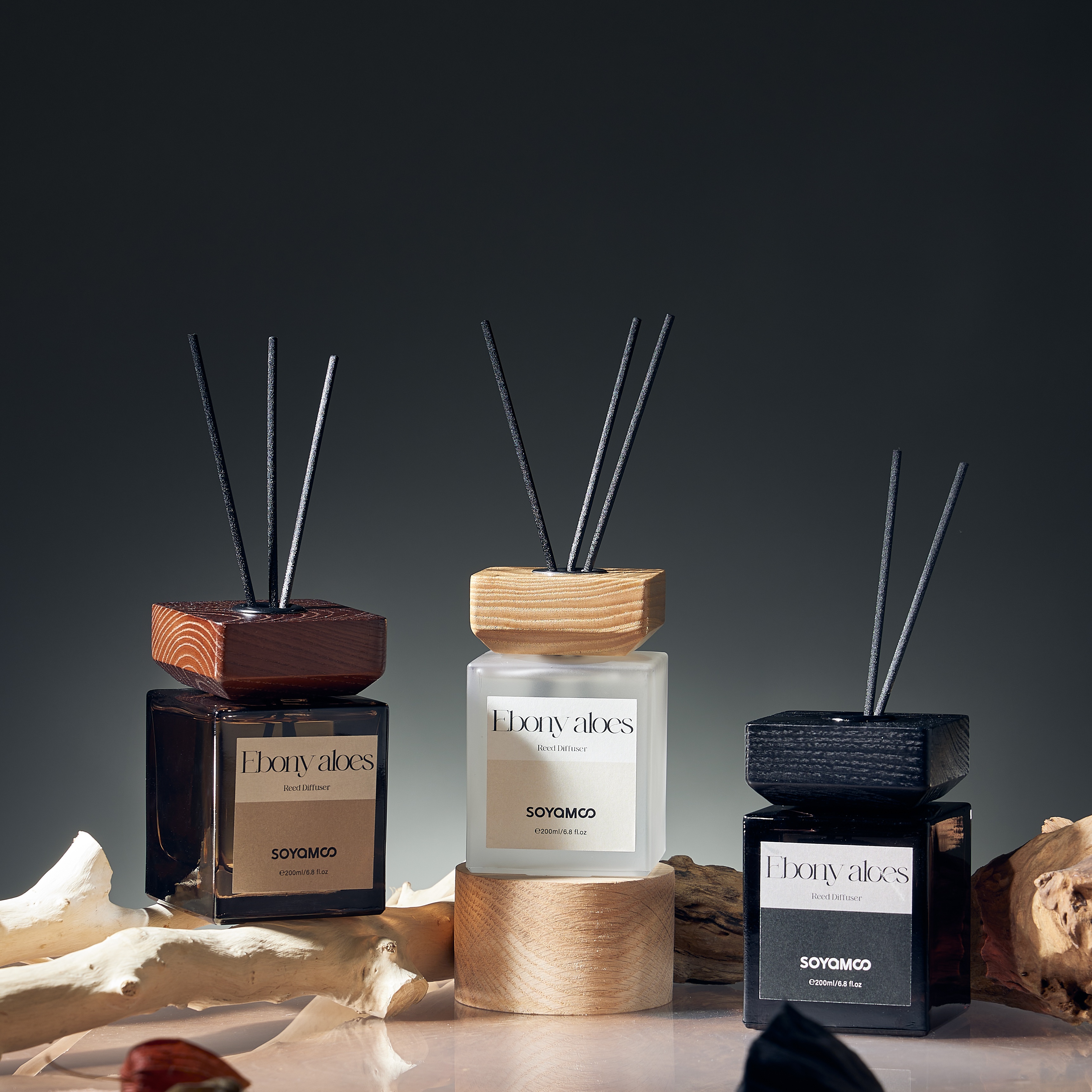 SOYAMOO wooden cap square bottle Flameless aroma Diffuser Application Scenario