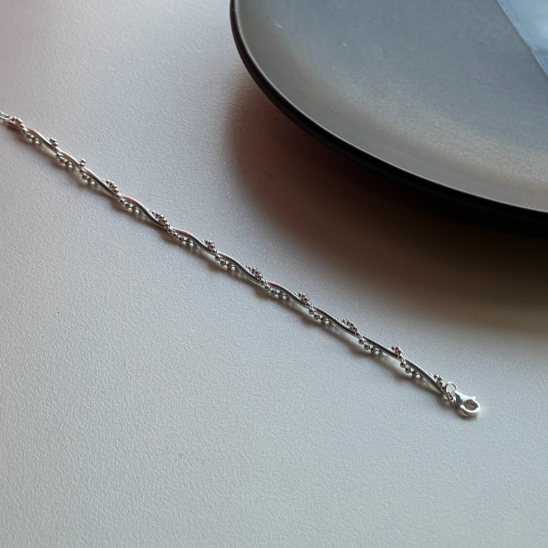 s925 sterling silver necklace, simple heart-shaped, Japanese and Korean fresh and elegant silver jewelry manufacturer wholesale, birthday gift for ladies details Picture