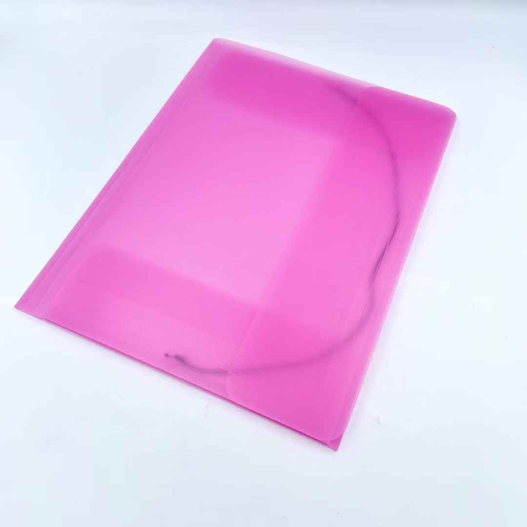 Three-page folder, frosted file folder, simple clip, A4 file folder, office storage clip, ticket clip Item Picture