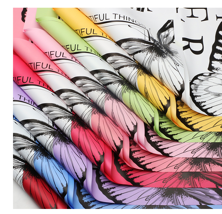 Xihua Nong Dreamy Butterfly Flower Wrapping Paper, diy handmade Bouquet Gift Paper, high-end flower shop floral art materials pic 8