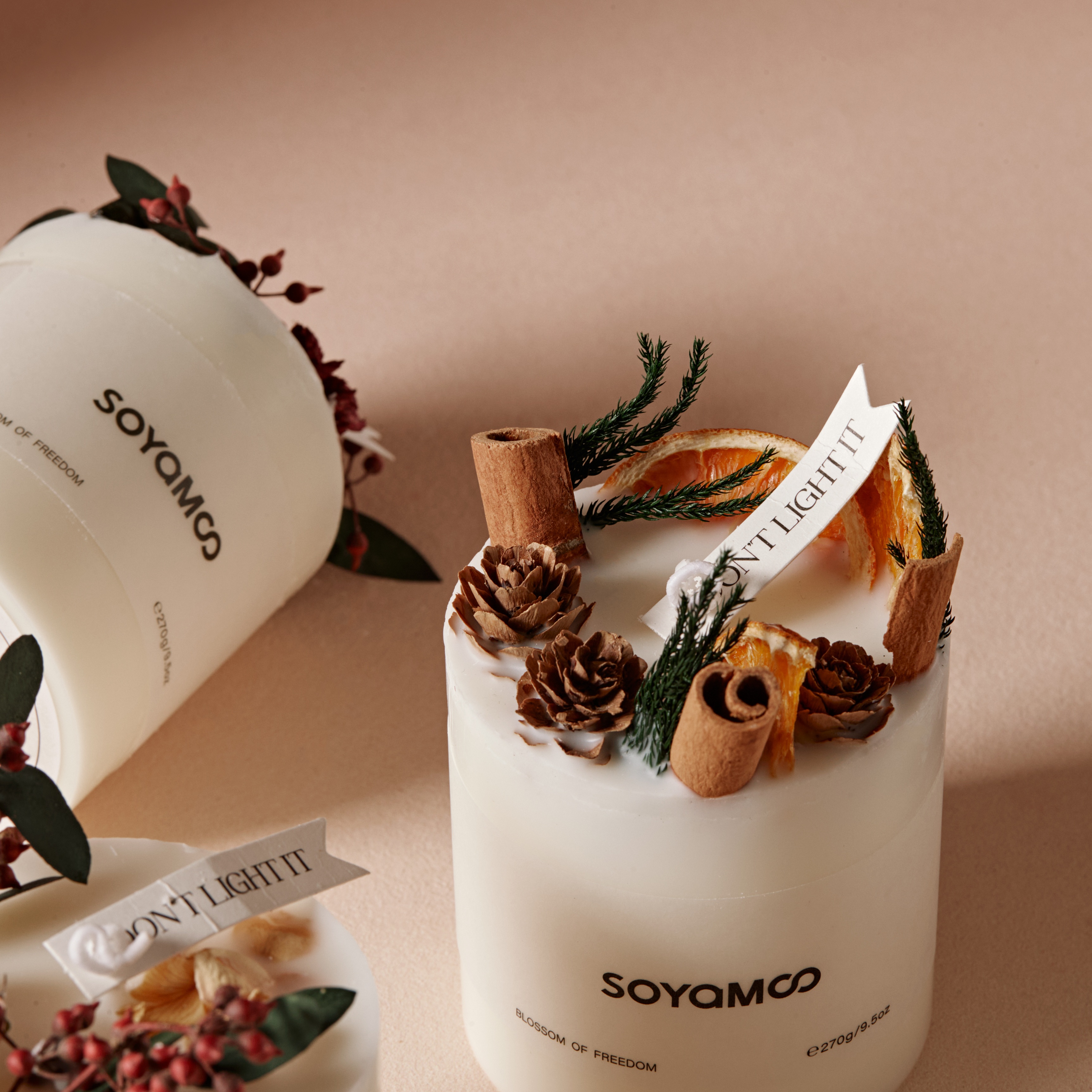 SOYAMOO花艺 森系蜡烛套装
