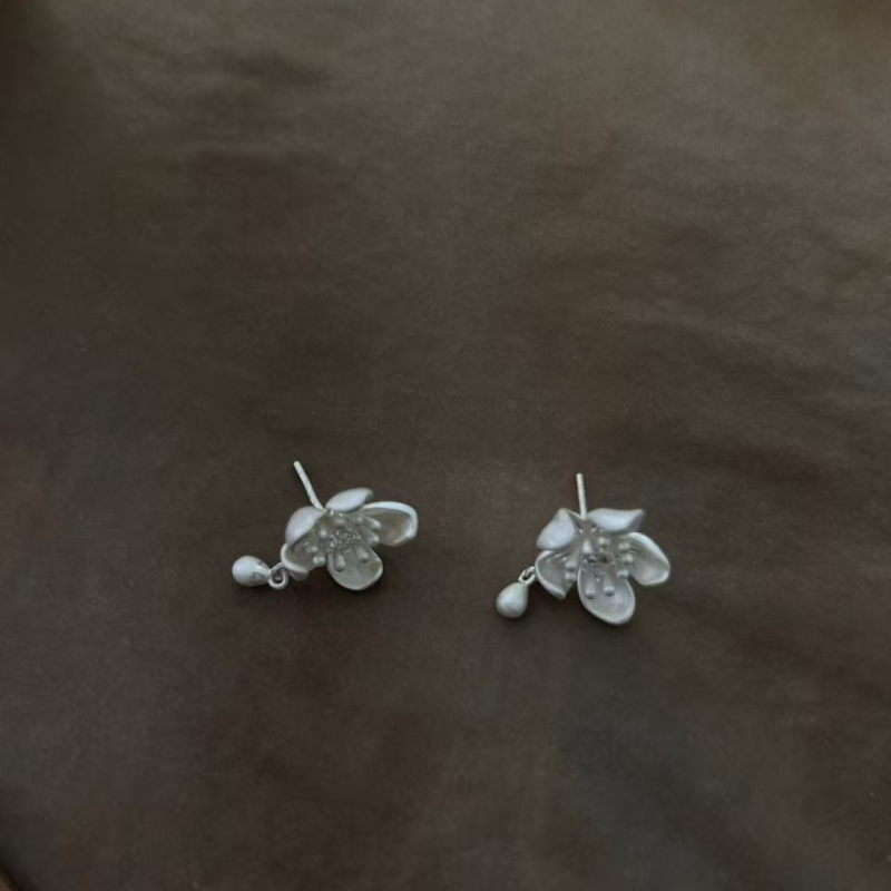 ins Simple and Elegant S925 silver stud earrings for Women, gift-like red earrings 2021 New Style factory wholesale details Picture