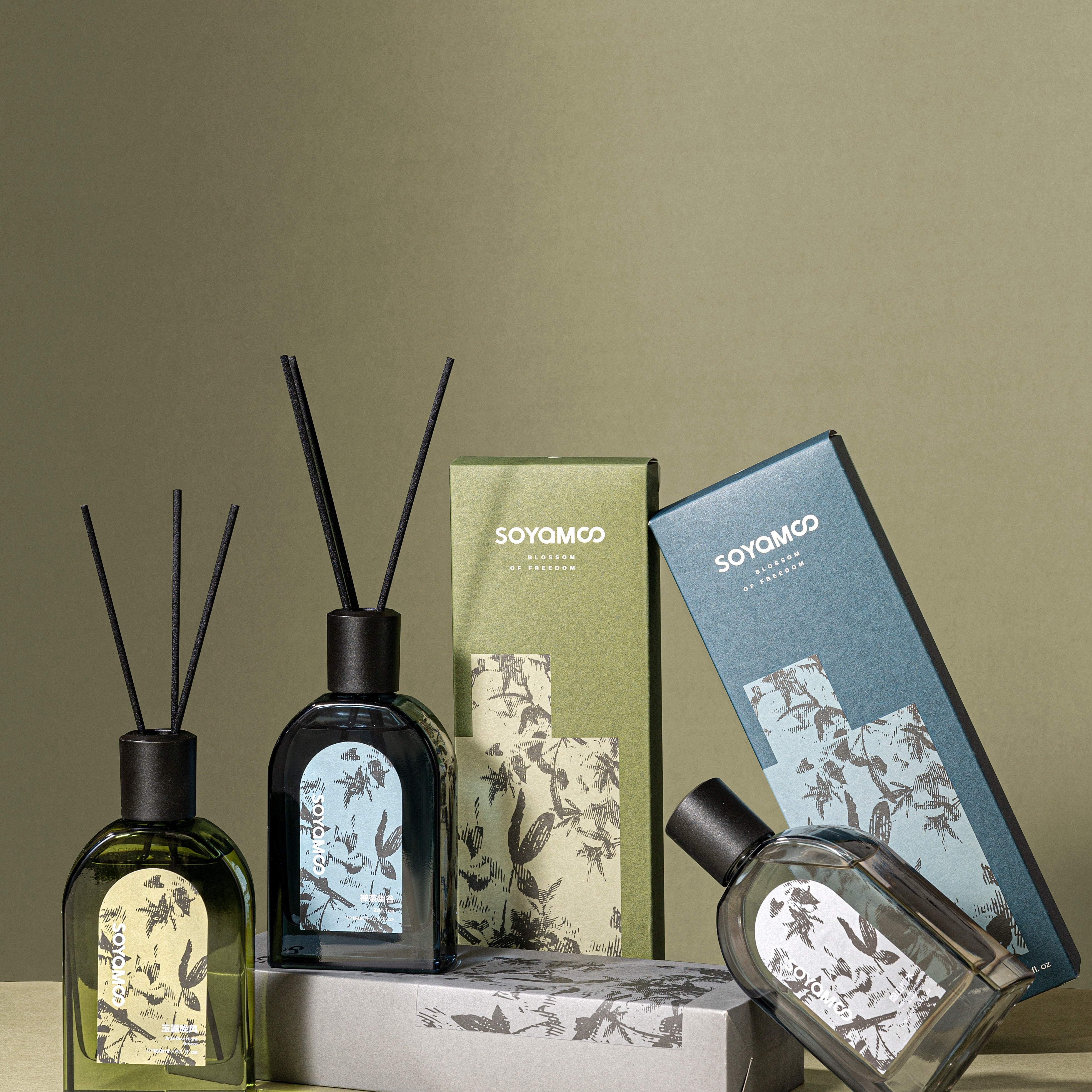 SOYAMOO Mountain Forest Flowing Fragrance Bottle Without Fire Incense details Picture