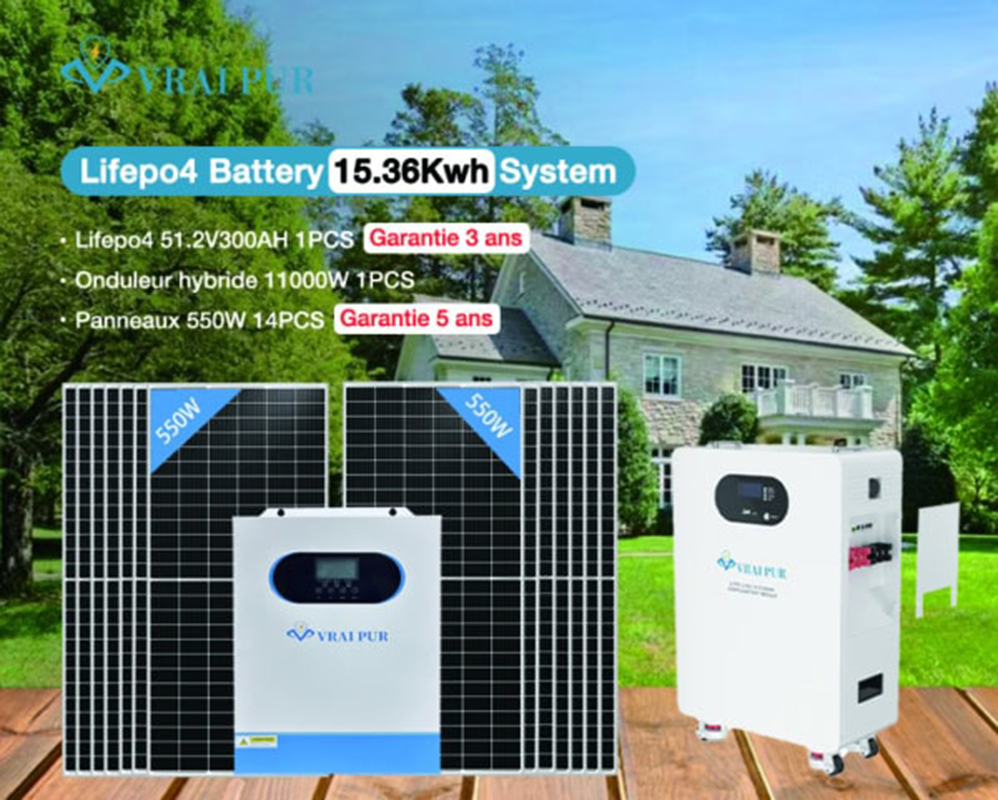 AIBUCUO Lifepo4 battery 15.36Kwh system Lifepo4 300AHOnduleur solar system