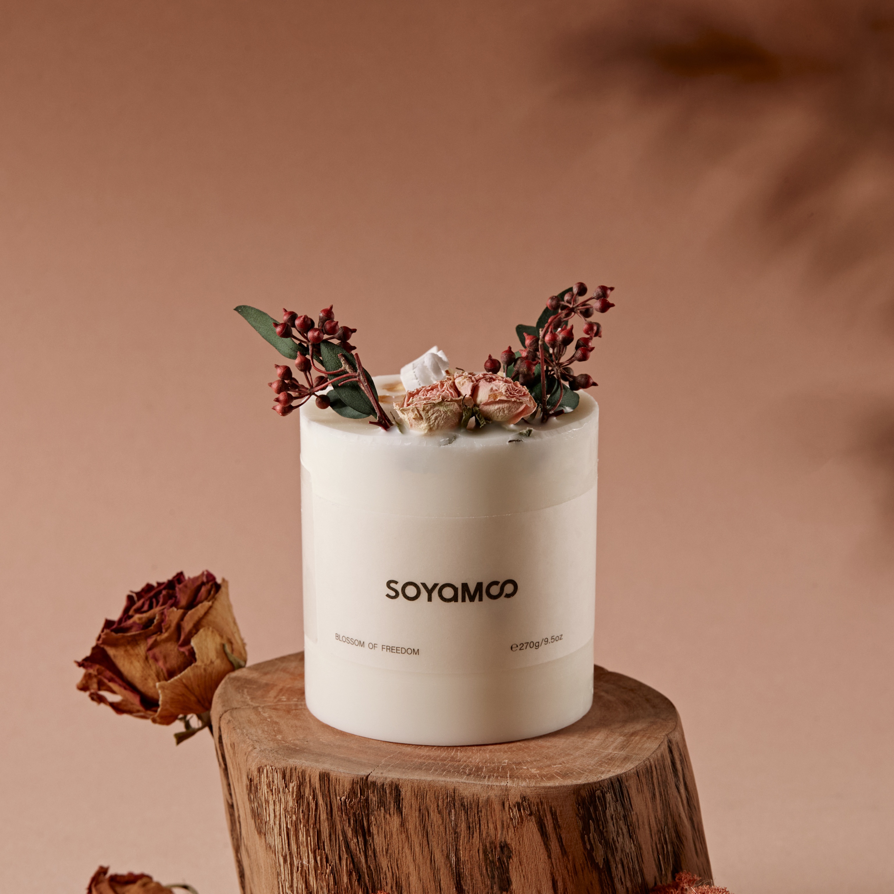 SOYAMOO花艺 森系蜡烛套装产品图