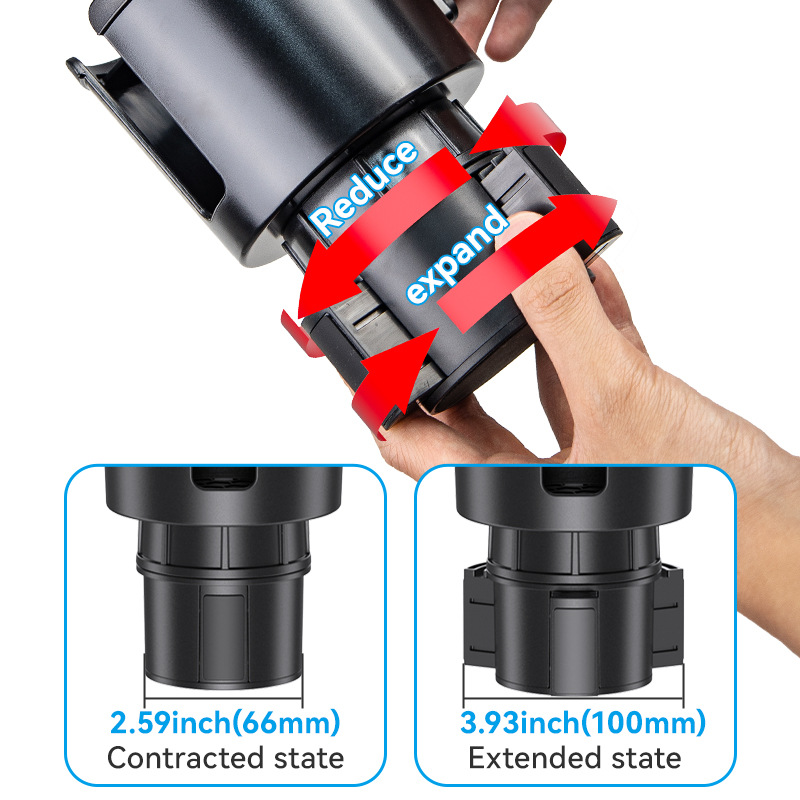 舜威杯架车载手机支架二合一车用多功能饮料架汽车大号杯架扩展器细节图