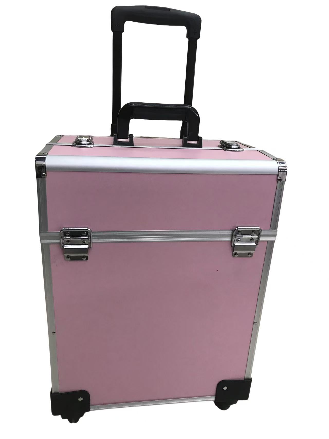 Aluminum alloy cosmetic trolley case pic 3