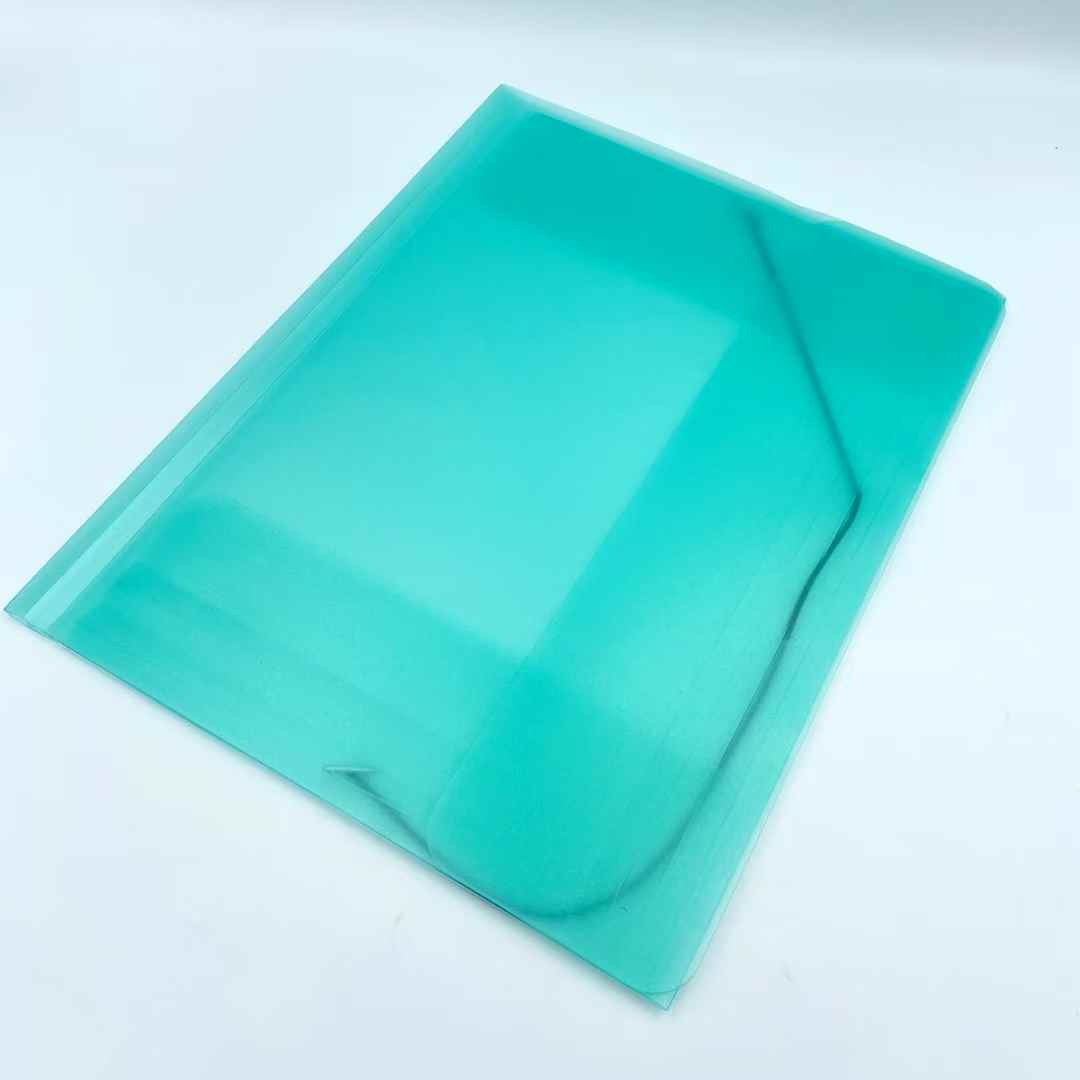 Three-page folder, frosted file folder, simple clip, A4 file folder, office storage clip, ticket clip details Picture