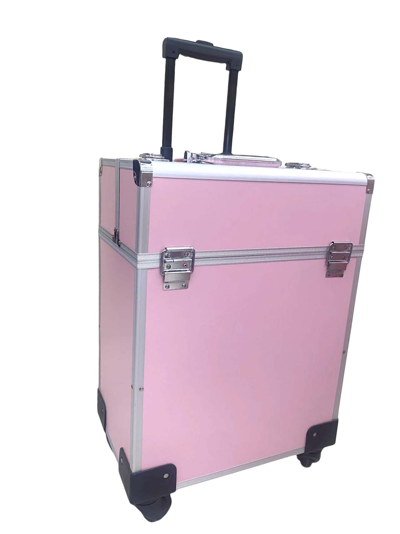 Aluminum alloy cosmetic trolley case pic 4