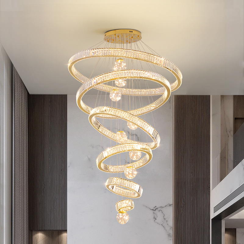 Dingliang Lighting's Nordic restaurant glass chandeliers, coffee room and bedroom crystal chandeliers are all colorful and splendid details Picture