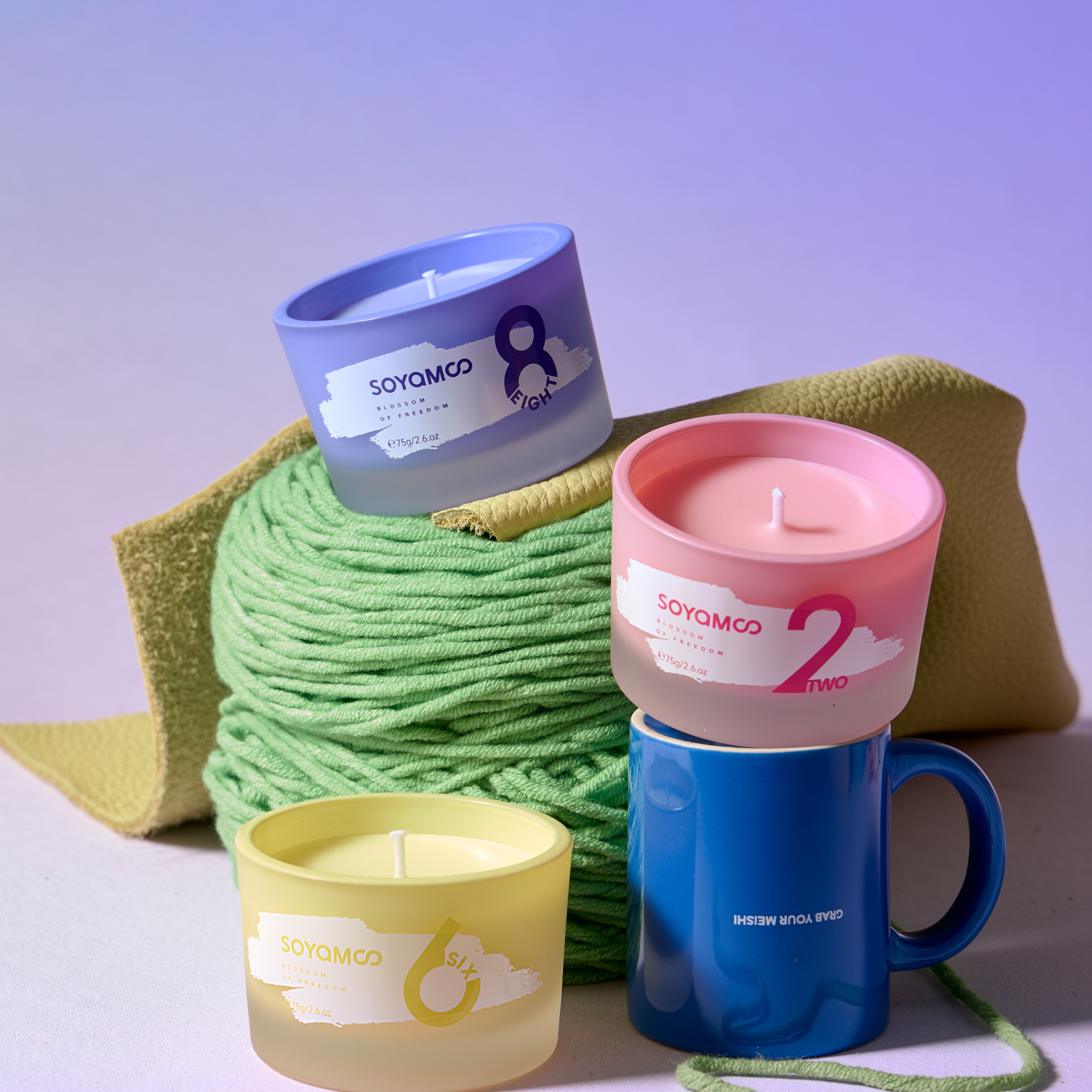 SOYAMOO Lucky Number Scented Candle Specification image