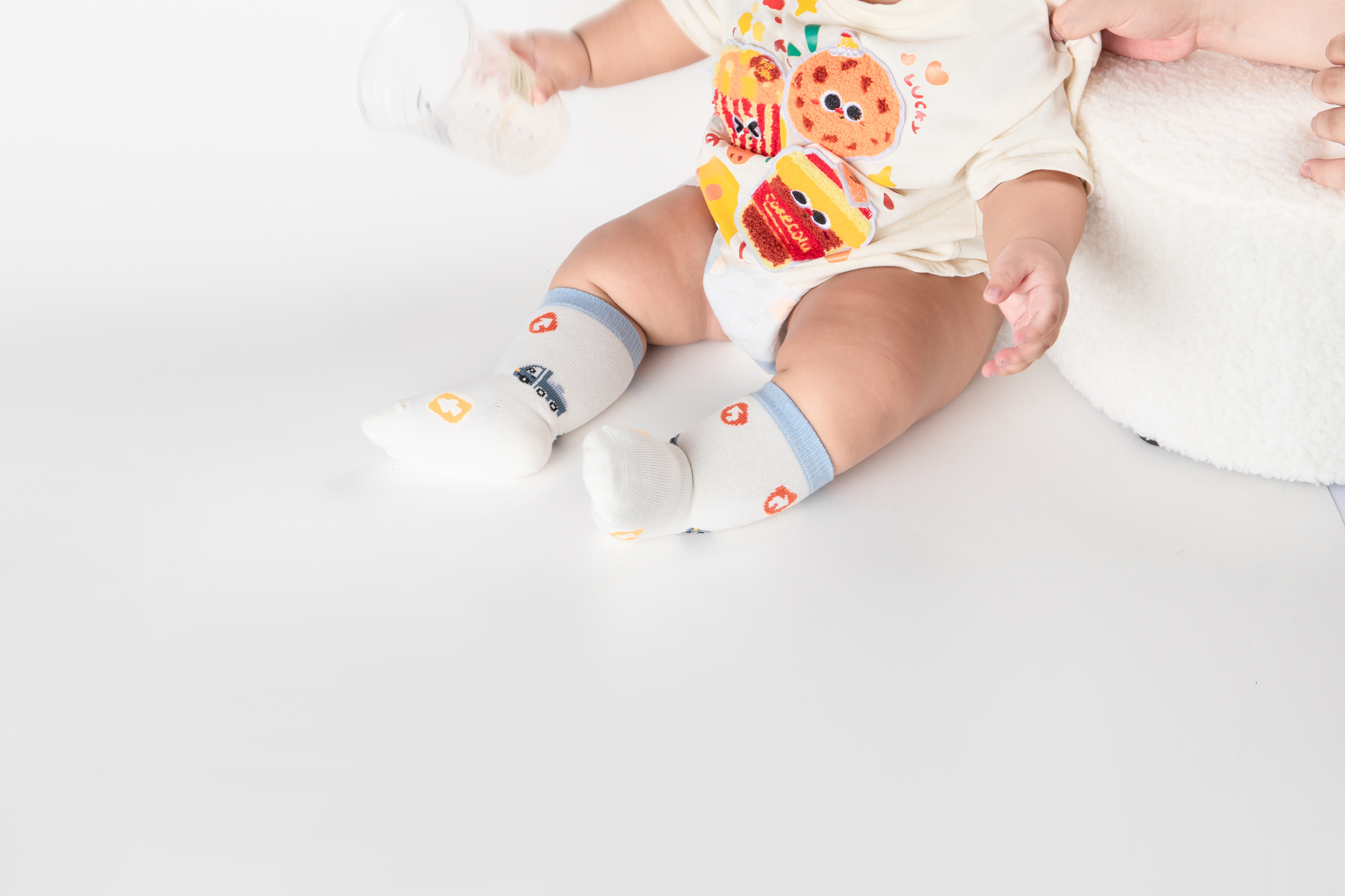 夏季新品男童袜子卡通蓝色宝宝袜子短筒大网眼纯棉婴儿袜子批发