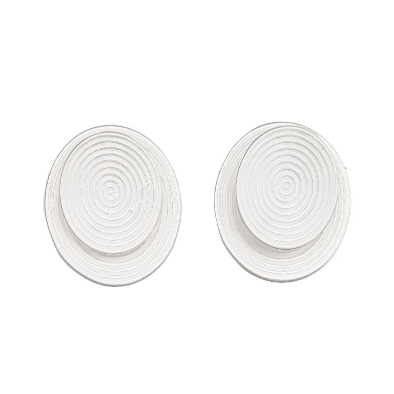 S925 sterling silver geometric square earrings, simple and cold style, irregular stud earrings, Korean style, simple and trendy earrings, Shibuya Item Picture