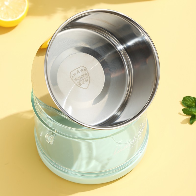 J35-2520 stainless steel insulated lunch box, multi-layer portable hand-held lunch box with buckle, office worker separable bento Application Scenario