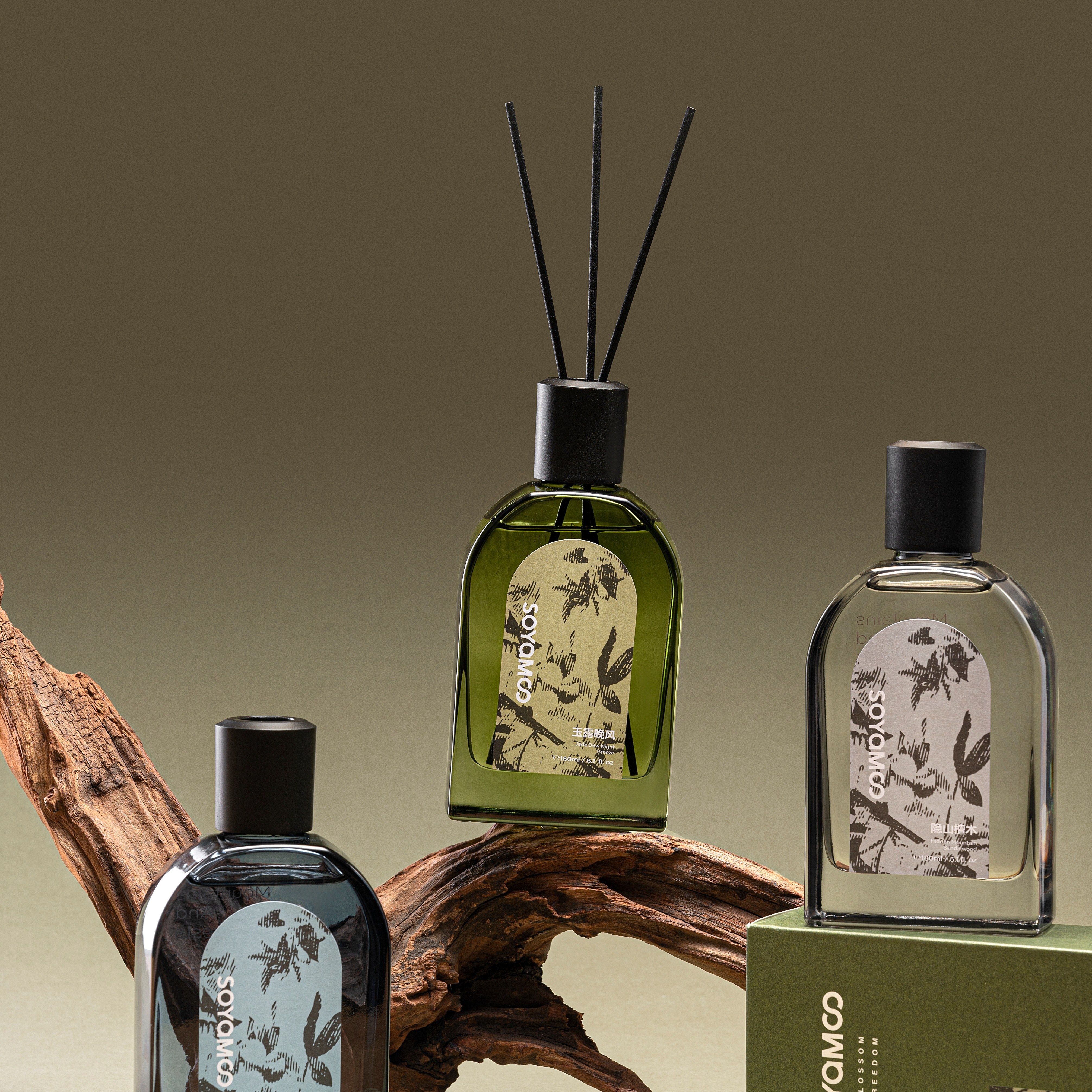 SOYAMOO Mountain Forest Flowing Fragrance Bottle Without Fire Incense Item Picture