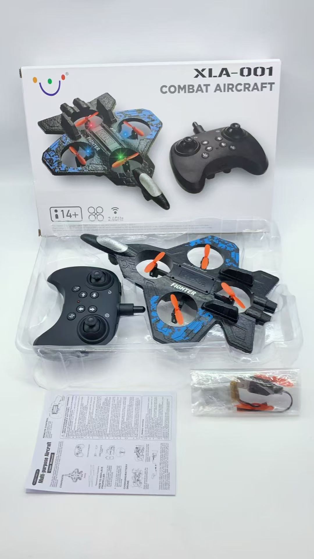 跨境遥控飞机定高耐摔泡沫重力滑翔机特效炫彩灯光四轴无人机 儿童玩具