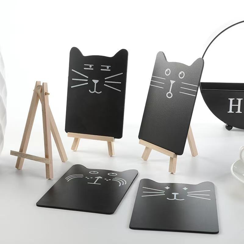 新款木质小黑板diy创意家居装饰摆件工艺留言板 展示留言牌小画板产品图