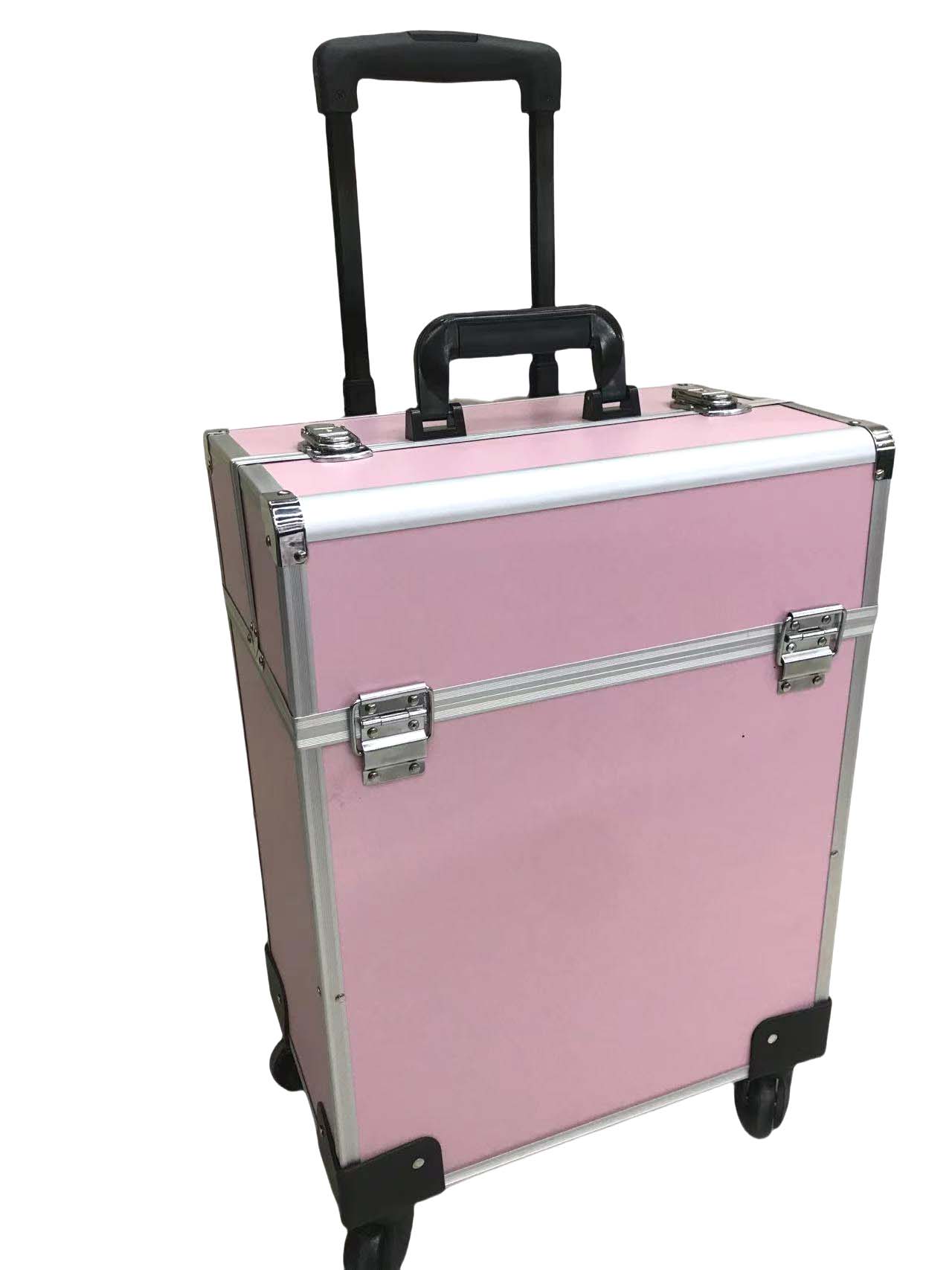 Aluminum alloy cosmetic trolley case pic 2