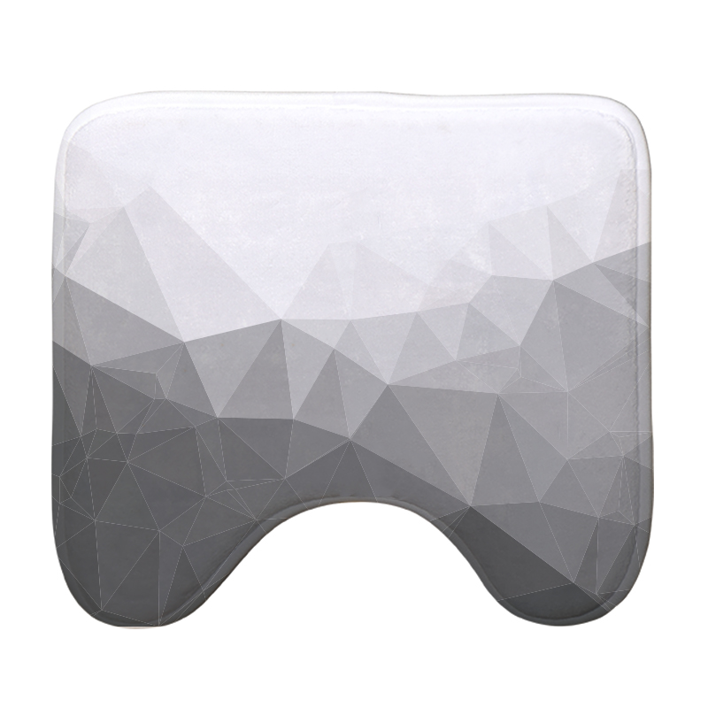 义乌好货 多肉植物U型马桶脚垫 印花弹力吸水法莱绒地垫厕所防滑垫浴室用品-1006/34231详情7