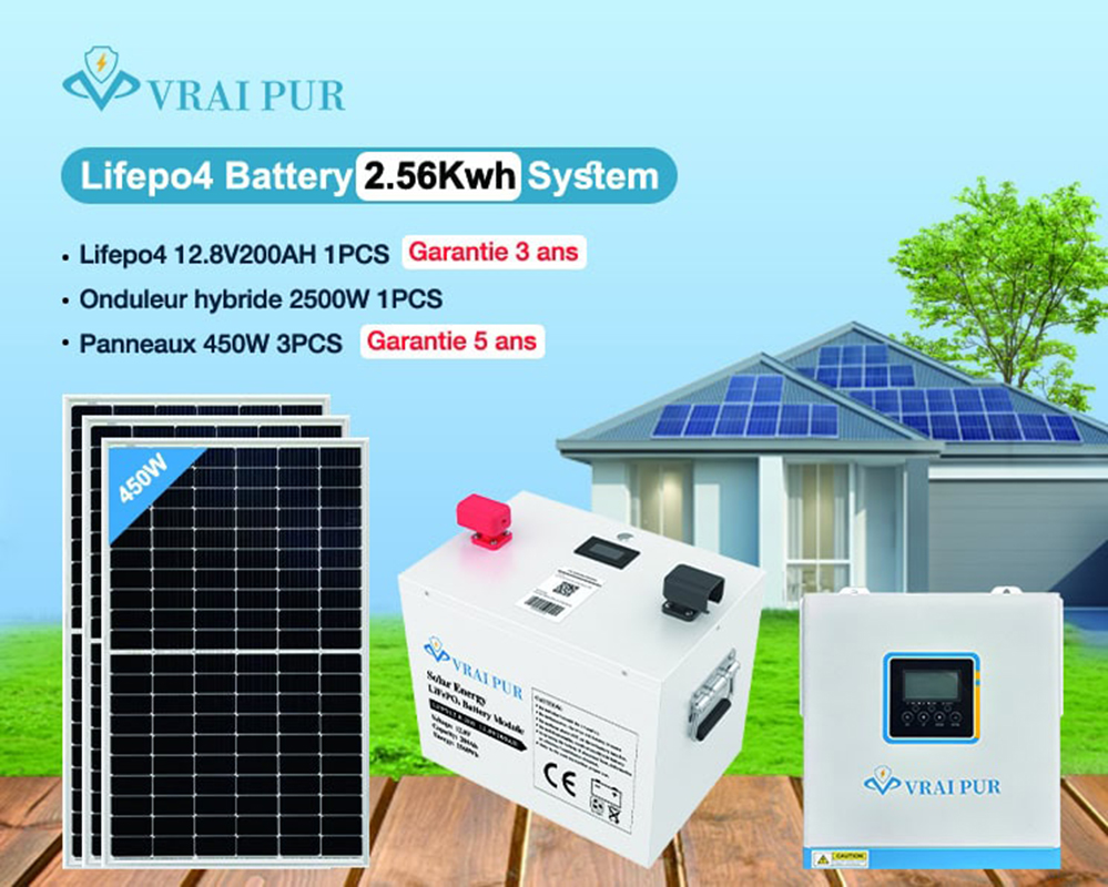 AIBUCUO Lifepo4 battery 2.56Kwh system Lifepo4 200AH One-Duleur solar system