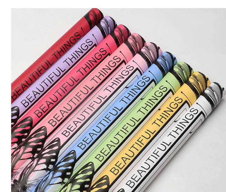 Xihua Nong Dreamy Butterfly Flower Wrapping Paper, diy handmade Bouquet Gift Paper, high-end flower shop floral art materials pic 9