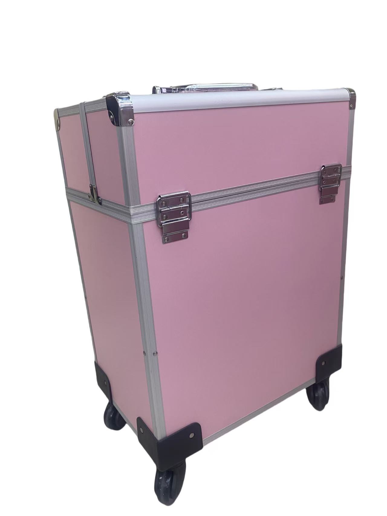 Aluminum alloy cosmetic trolley case pic 10