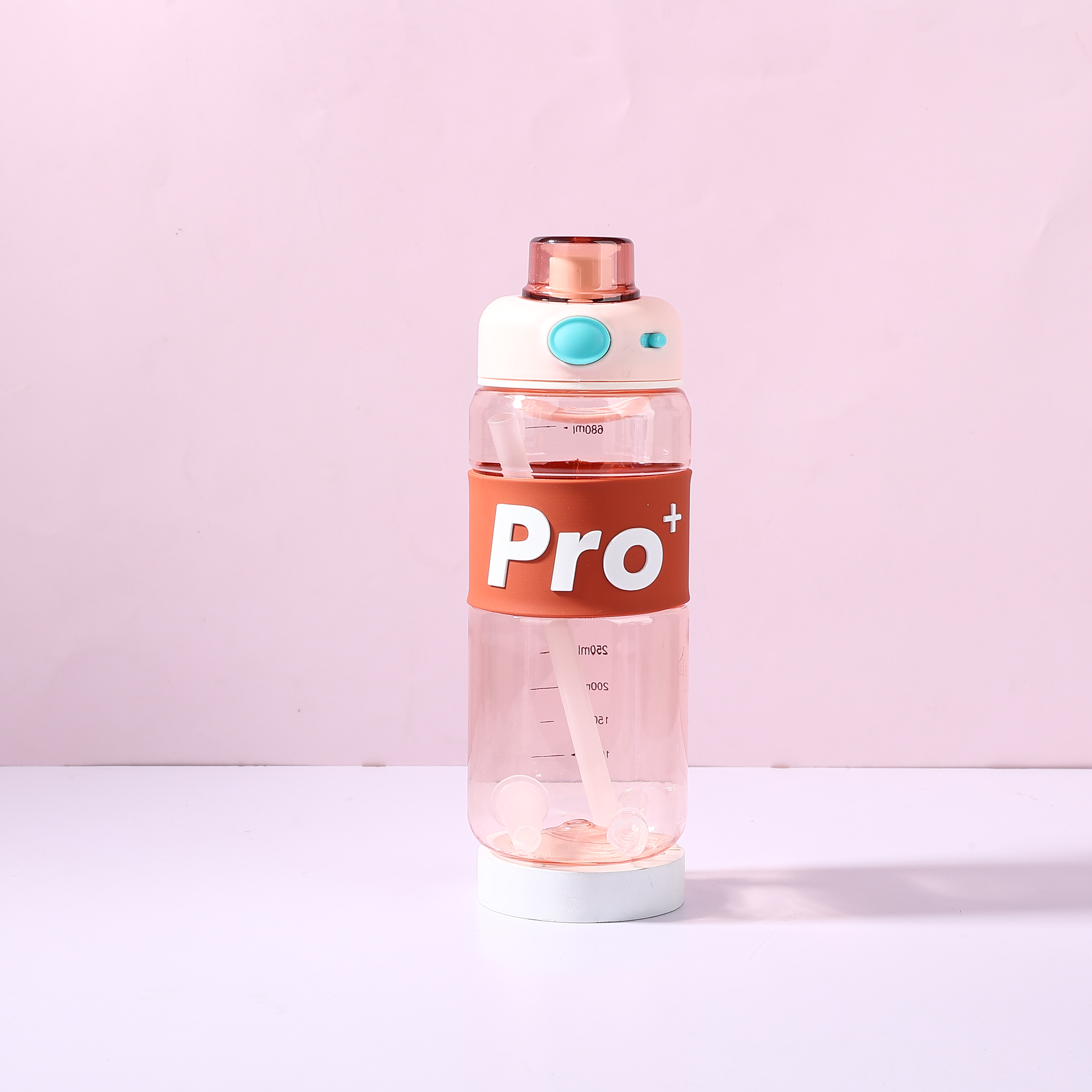 运动水杯Tritan婴儿奶瓶专用材质隔热塑胶带提手便携方便