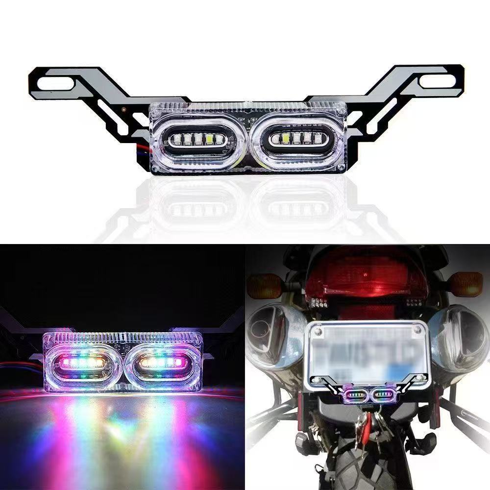 Electric vehicle taillights, motorcycle led universal lights, flashing super bright, brake warning lights, license plate lights, 12v cross-border bestsellers full figure