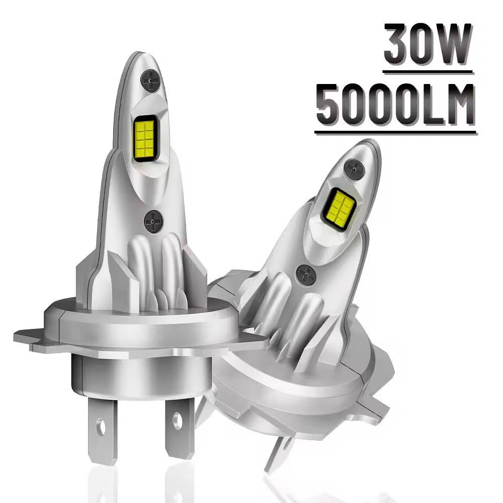 The A52 direct-insertion type car LED light bulbs, H4 and H7 bullet-type high-brightness lamps with non-destructive installation are selling well in Russia Item Picture