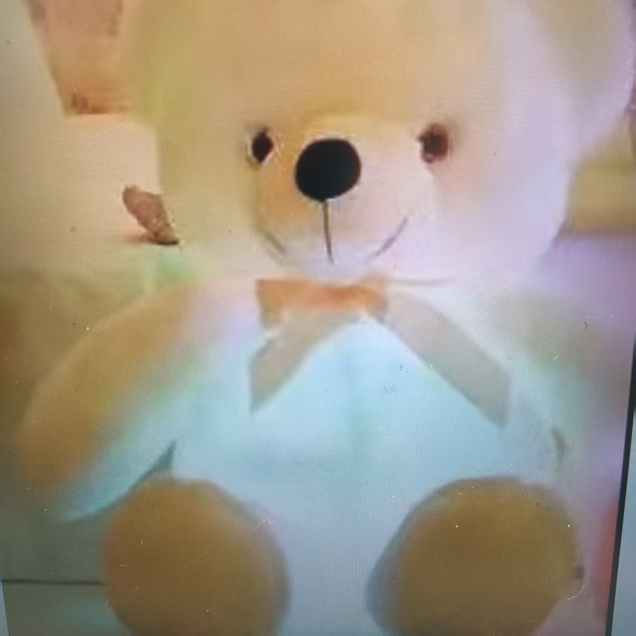 A cute glowing bear bow tie teddy bear as a Christmas gift for children, a plush toy Application Scenario