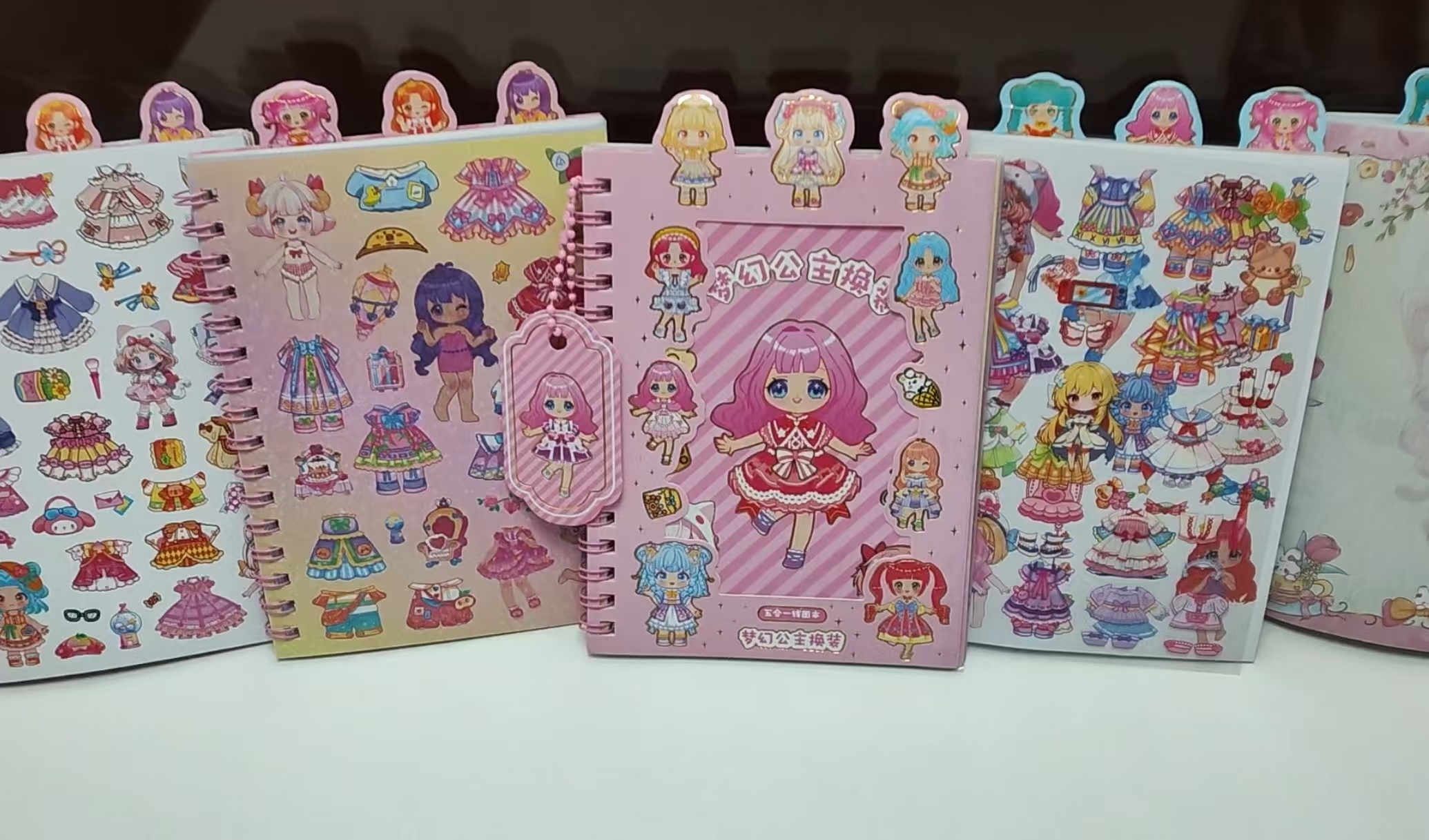 Dreamy Princess dress-up stickers Book Hongxing Stickers Girls' concentration Training Cartoon dress-up Stickers Toys Birthday Gifts Children's Educational Stickers diy Princess Dress-up Stickers Specification image