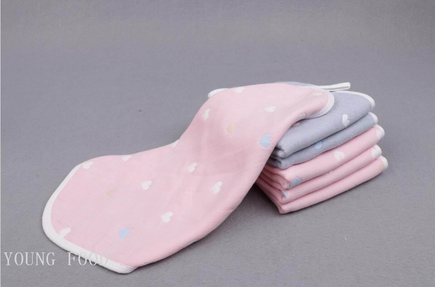 批发包邮韩国进口100%棉 心心点点纱布方巾B款 30*30厘米 40克详情10