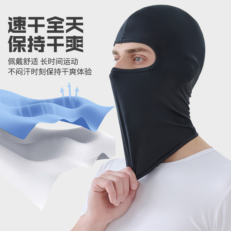 户外防晒新宠！遮阳面罩防紫外线，六色可选，钓鱼登山徒步必备。细节图