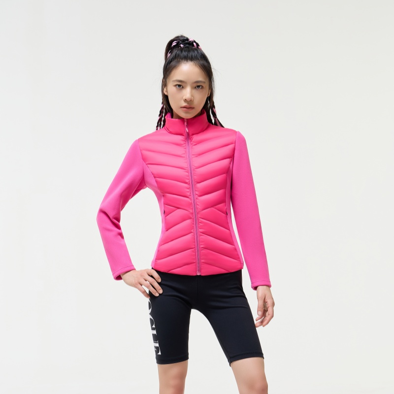 lulu's same style of lightweight down jacket for women, high-end stand-up collar, slimming, cold-proof coat, versatile and commuting bestseller, with a small waist design Application Scenario