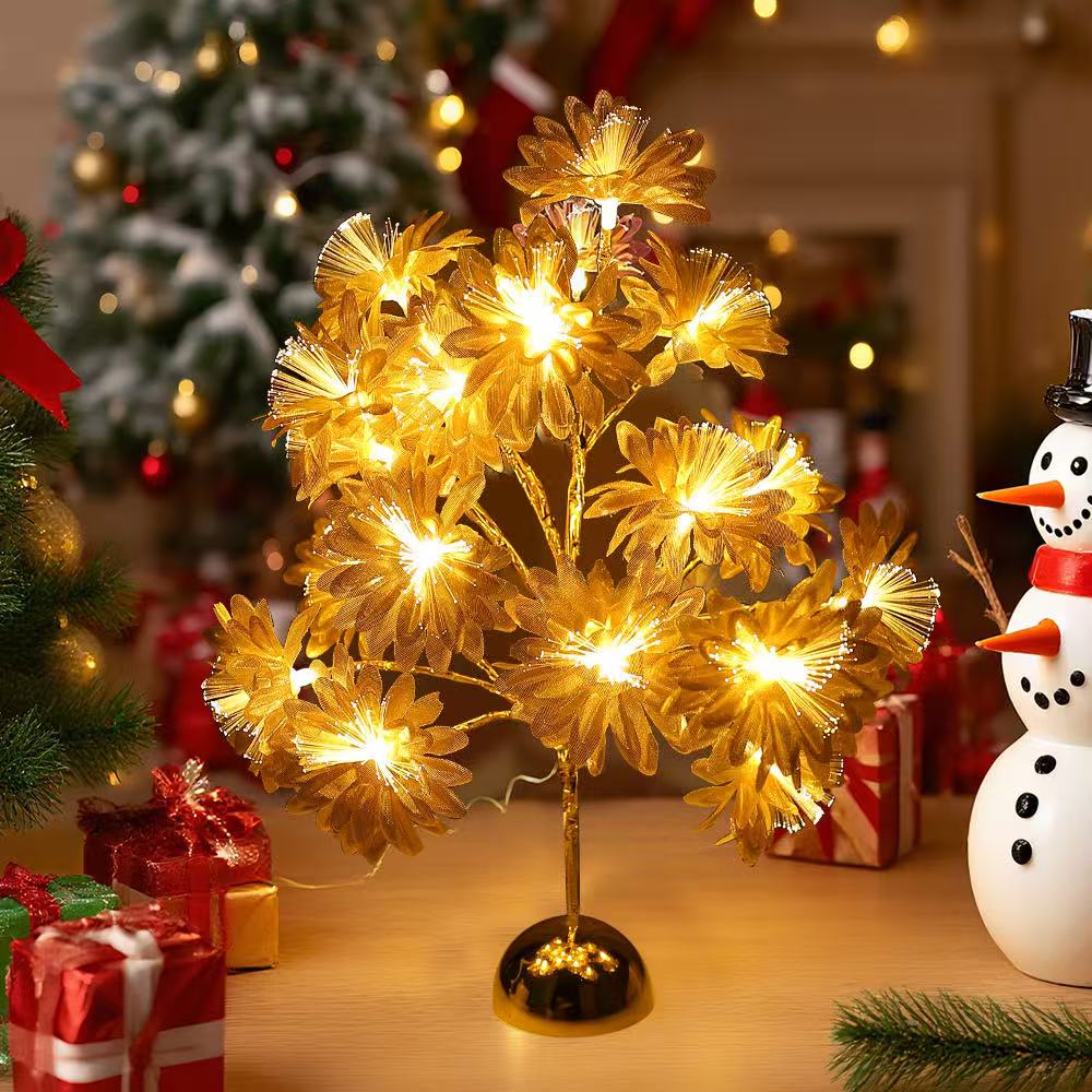 Halloween bestsellers LED lights, Christmas lights, golden branch and golden chrysanthemum LED tree lights, home decoration, ornaments, gift choices, and festive party decorations detail image 6