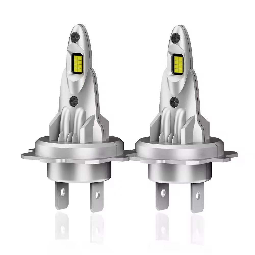 The A52 direct-insertion type car LED light bulbs, H4 and H7 bullet-type high-brightness lamps with non-destructive installation are selling well in Russia details Picture